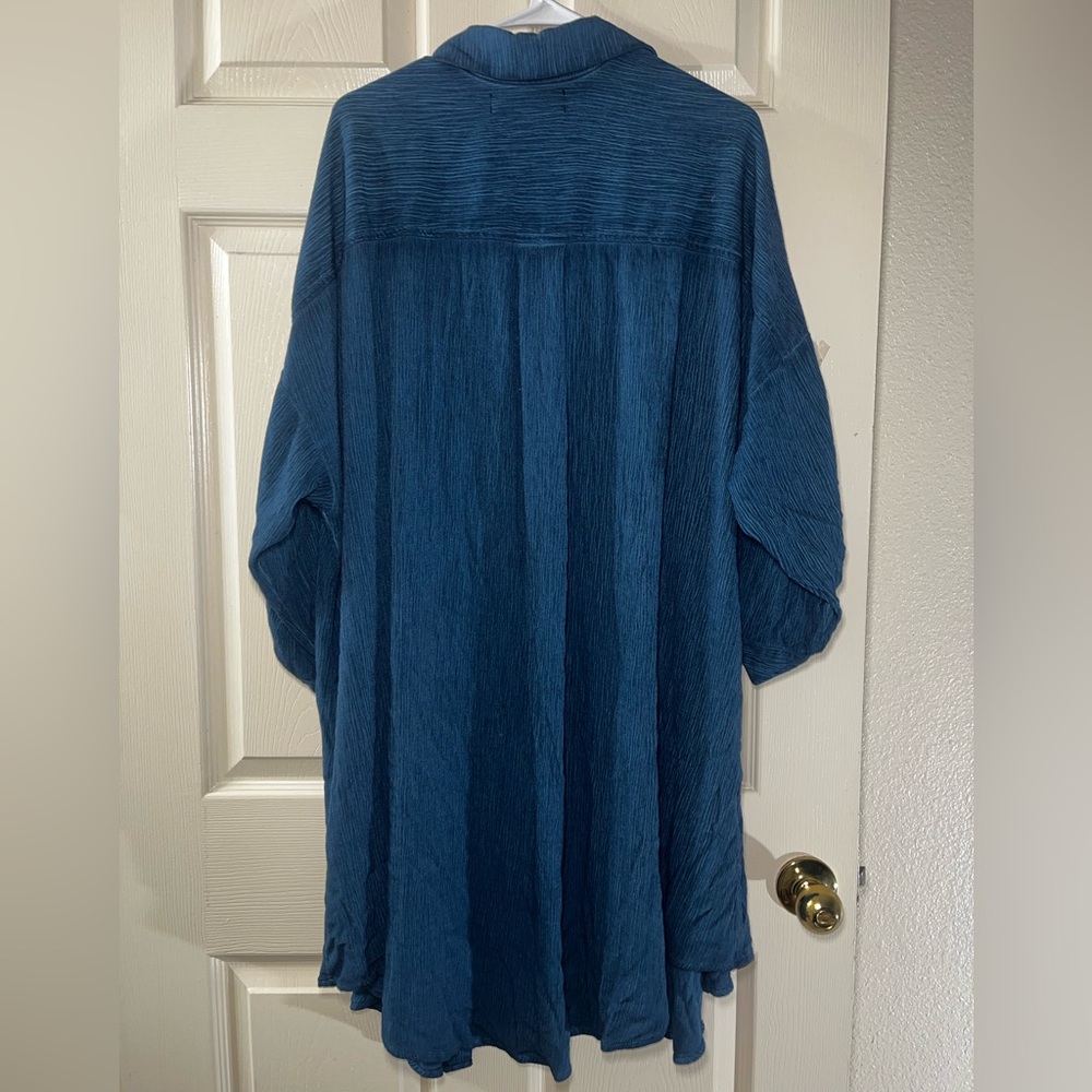 Torrid Teal Open-Front Tunic - Picture 2 of 5